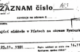 Záznam číslo 103 popisující události ze 14. listopadu 1981
